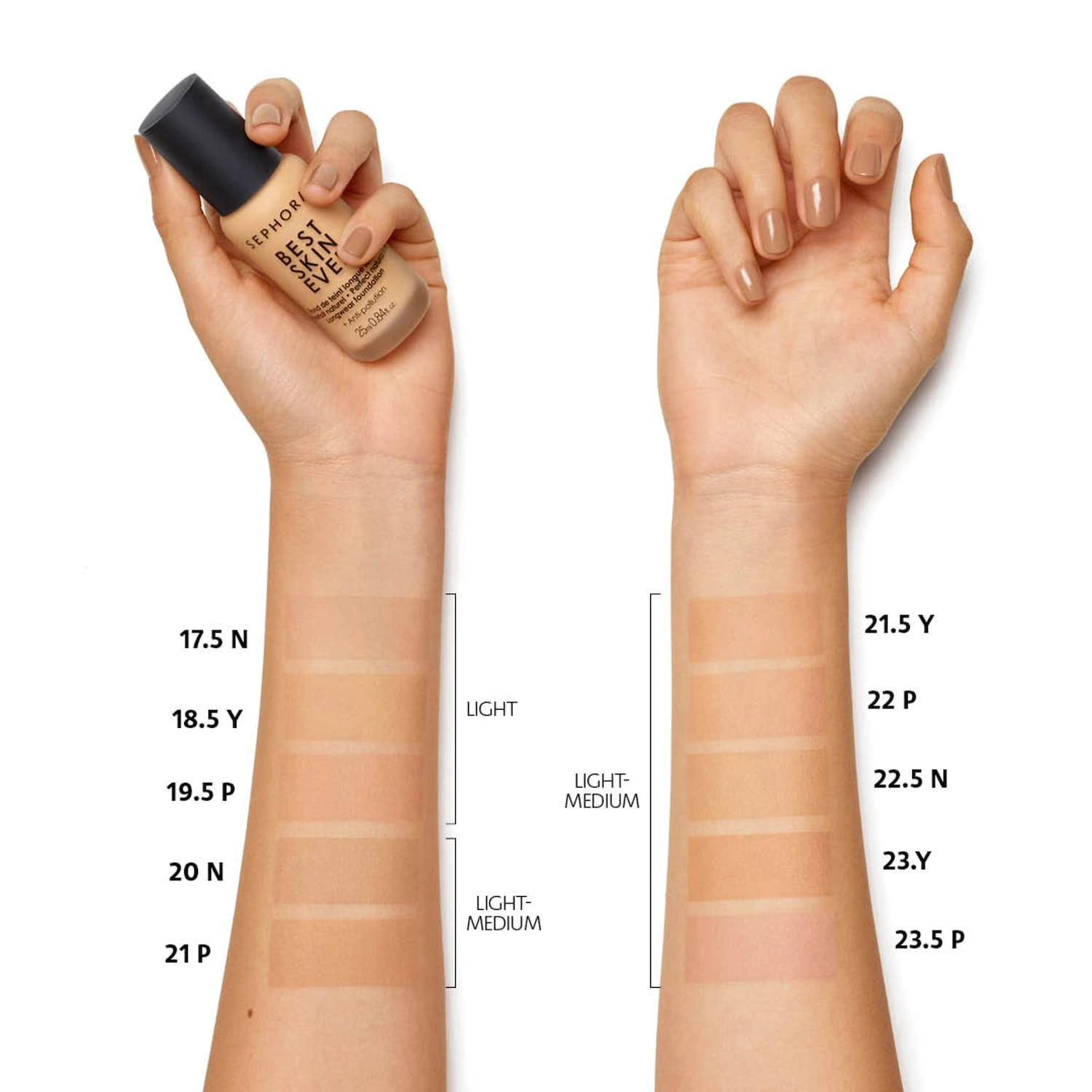 SEPHORA COLLECTION Best Skin Ever Liquid Foundation Natural Finish Hyaluronic Acid Fragrance Free Medium Coverage - Image 4