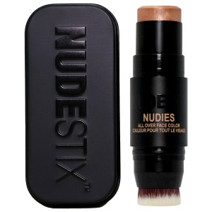 NUDESTIX Nudies All Over Face Color Bronze + Glow, Color: Bubbly Bebe - Hilite + Glow: Nude Pink Champagne