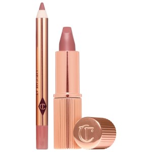 Charlotte Tilbury Mini Pillow Talk Lipstick & Liner Set - Pillow Talk, Matte Finish