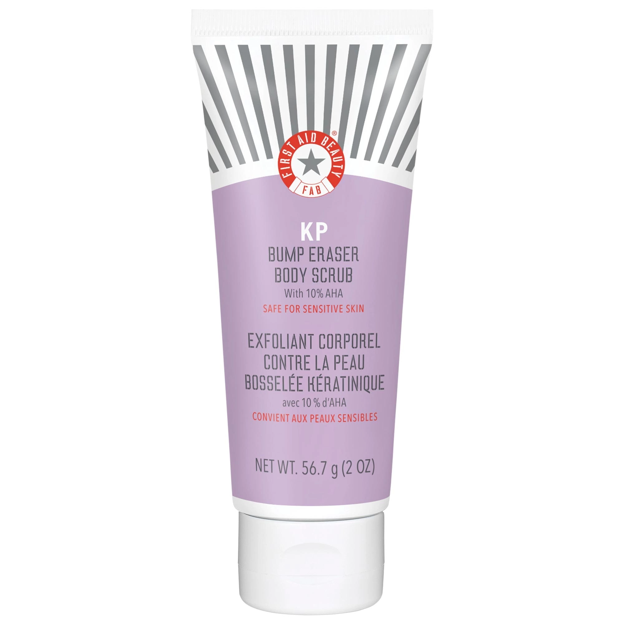 First Aid Beauty Mini KP Bump Eraser Body Scrub with 10% AHA 2 oz/ 56.7 g Fragrance Free