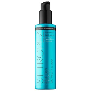 St. Tropez Self Tan Express Bronzing Gel 6.7 oz/200 mL Natural Finish Customizable Hyaluronic Acid