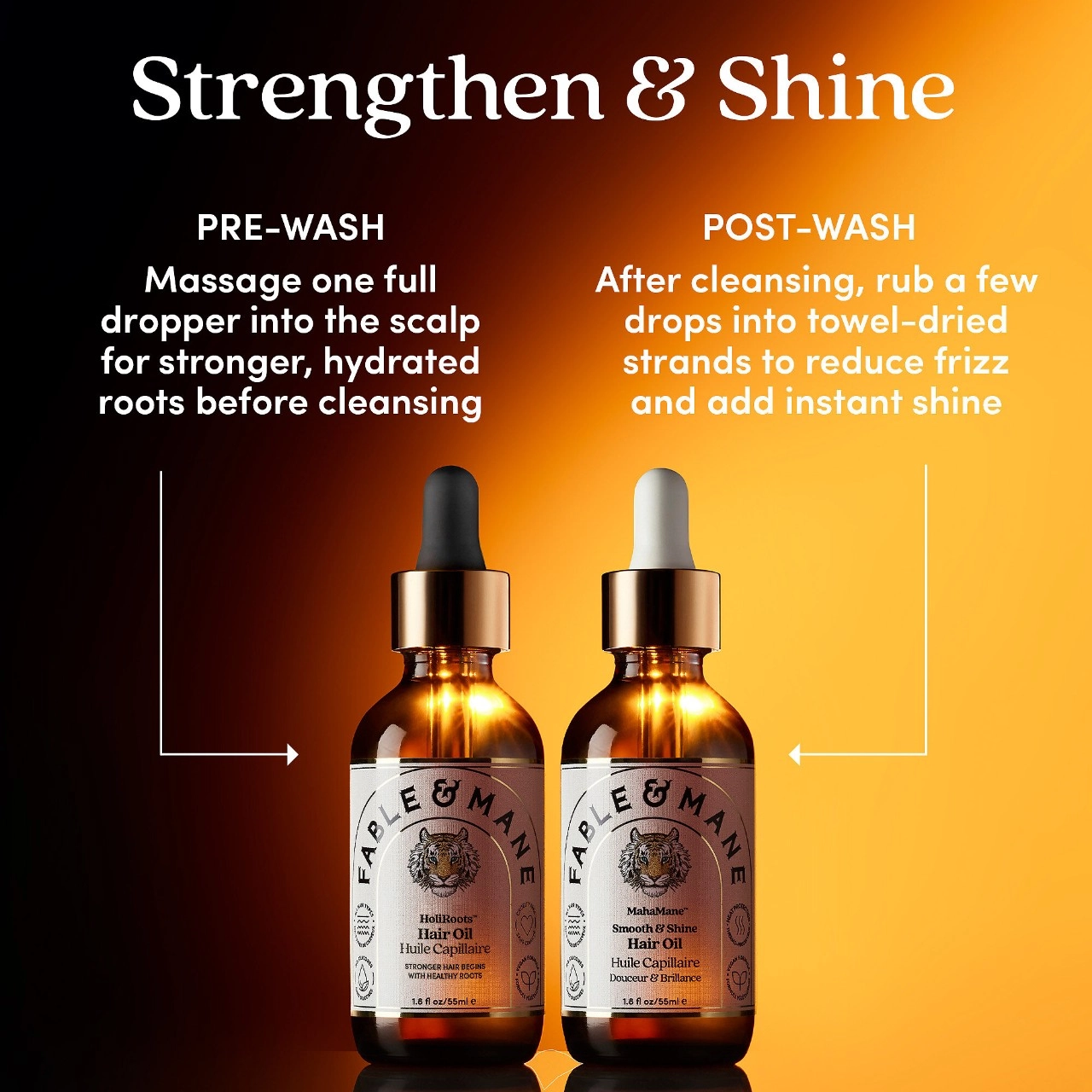 FABLE & MANE HoliRoots™ Pre-wash Hair Treatment Oil 1.8 oz/55mL Vegan Clean - Image 7