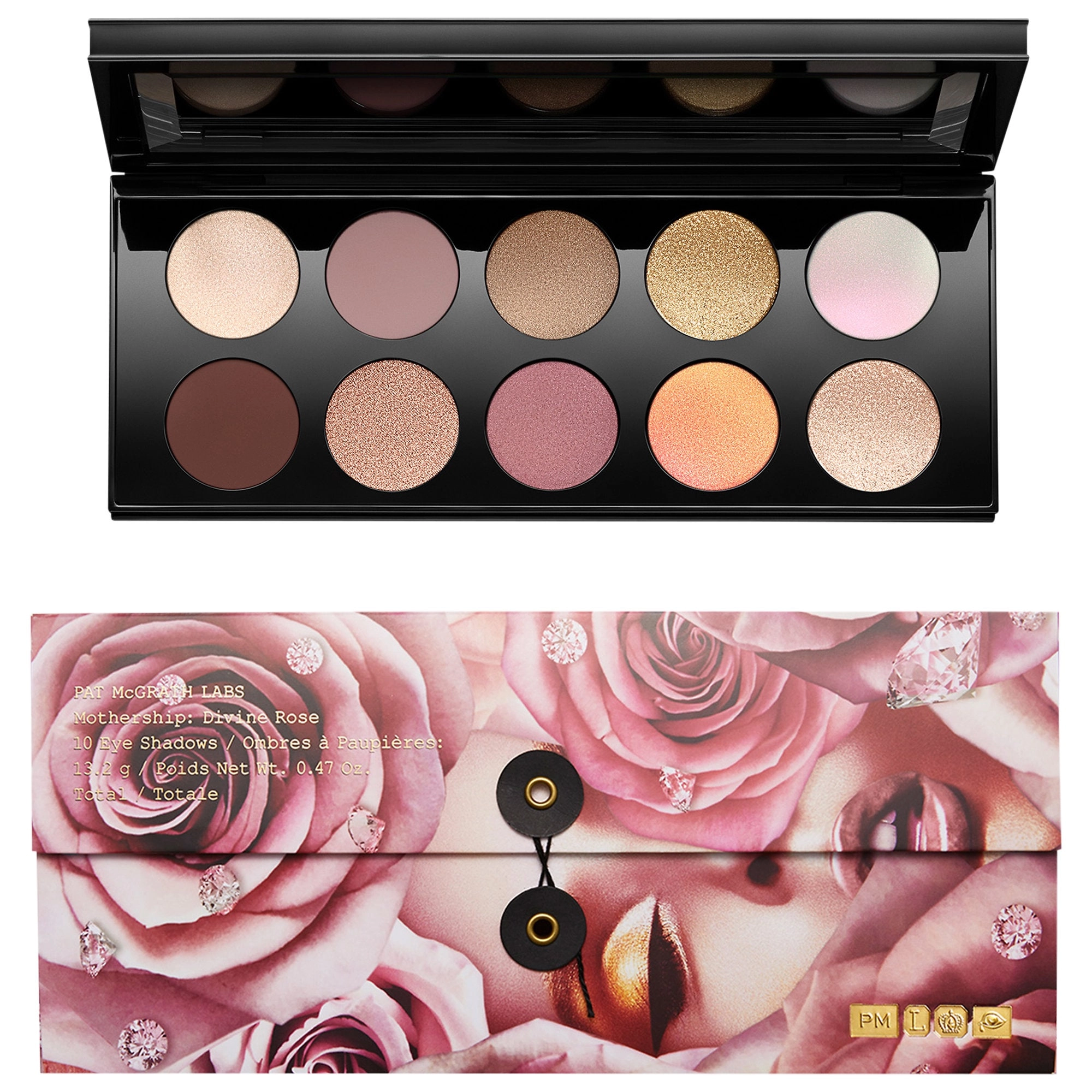 PAT McGRATH LABS Mothership VII Eyeshadow Palette - Divine Rose Collection 10 x 0.047 oz./1.32 g