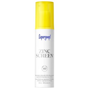 Supergoop! Zincscreen Mineral Lotion SPF 40 PA+++ 1.7 oz/50 mL Vegan Natural Finish