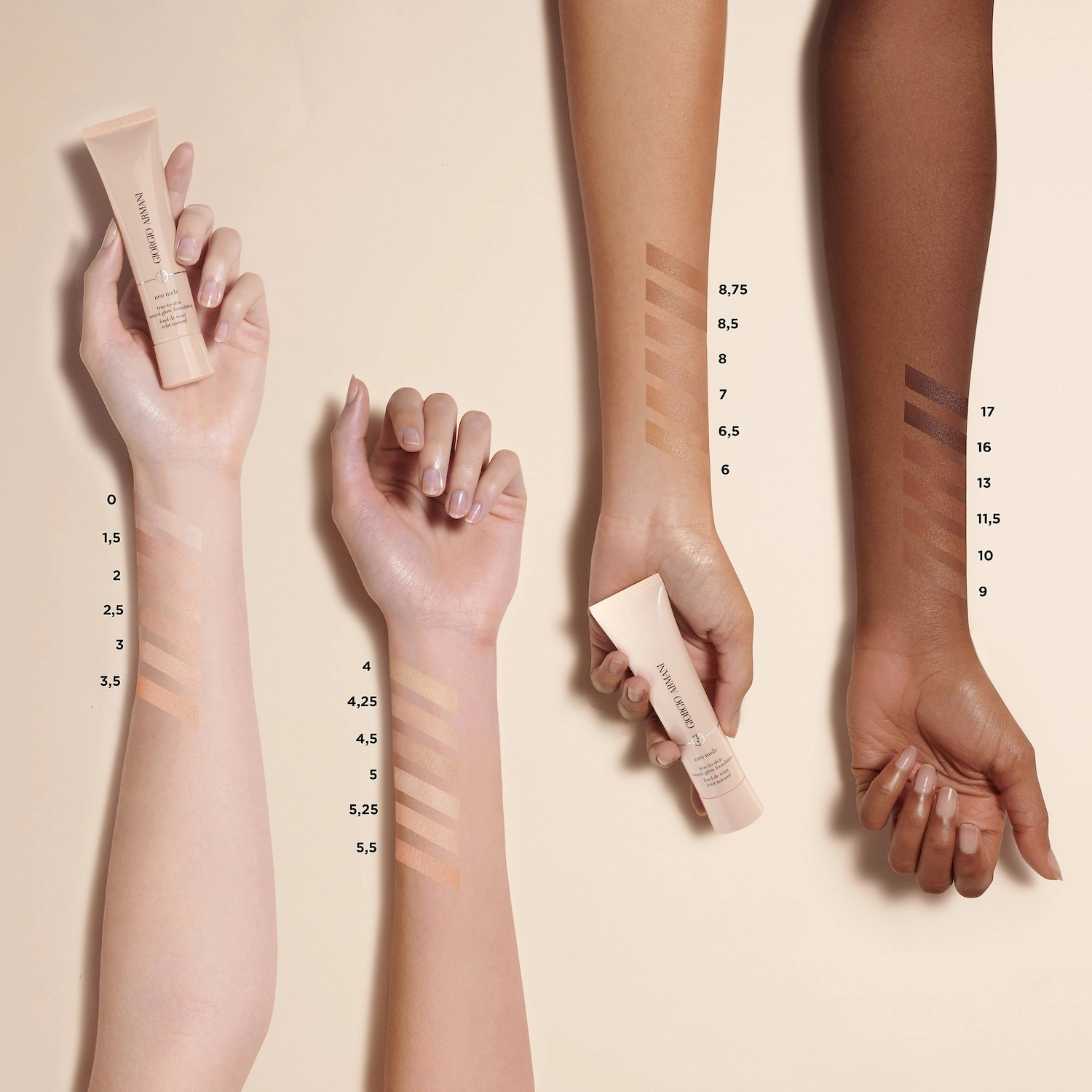 Armani Beauty Neo Nude Tinted Moisturizer with Hyaluronic Acid Color 8.5 - Tan to Deep with Peach Undertone - Image 3