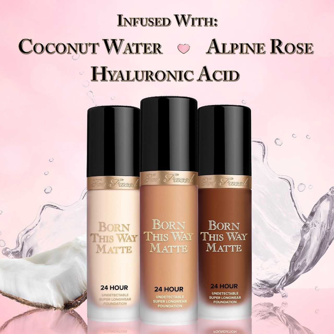 Too Faced Born This Way Matte Longwear Liquid Foundation Color: Warm Sand - Image 7