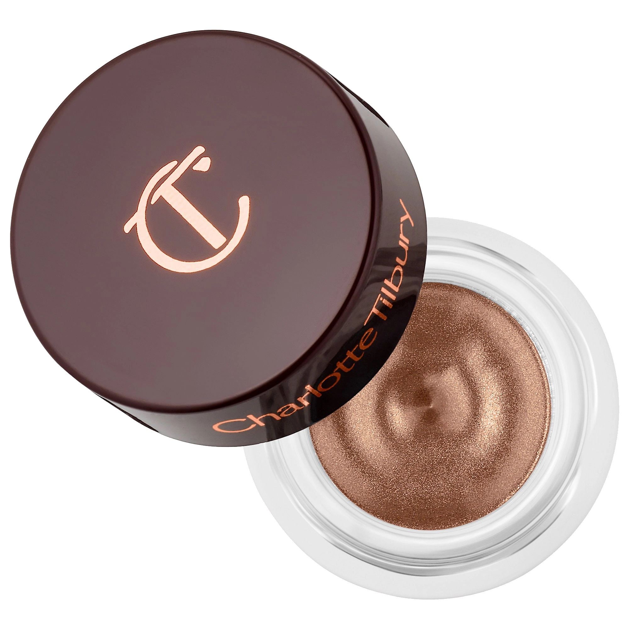 Charlotte Tilbury Eyes To Mesmerize Cream Eyeshadow in Amber Gold - Vegan, Shimmer Finish