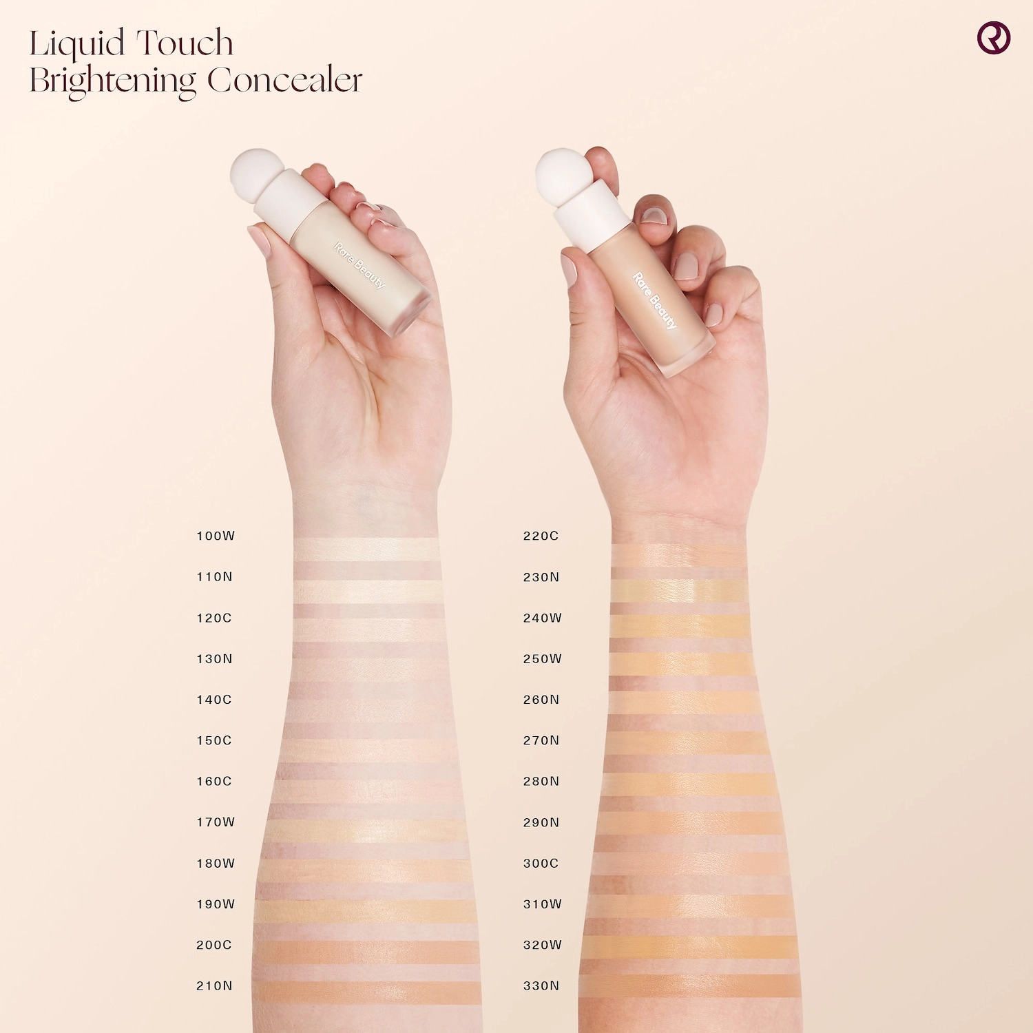 Rare Beauty Liquid Touch Brightening Concealer 160C - Light with Cool Pink Undertone - Image 4