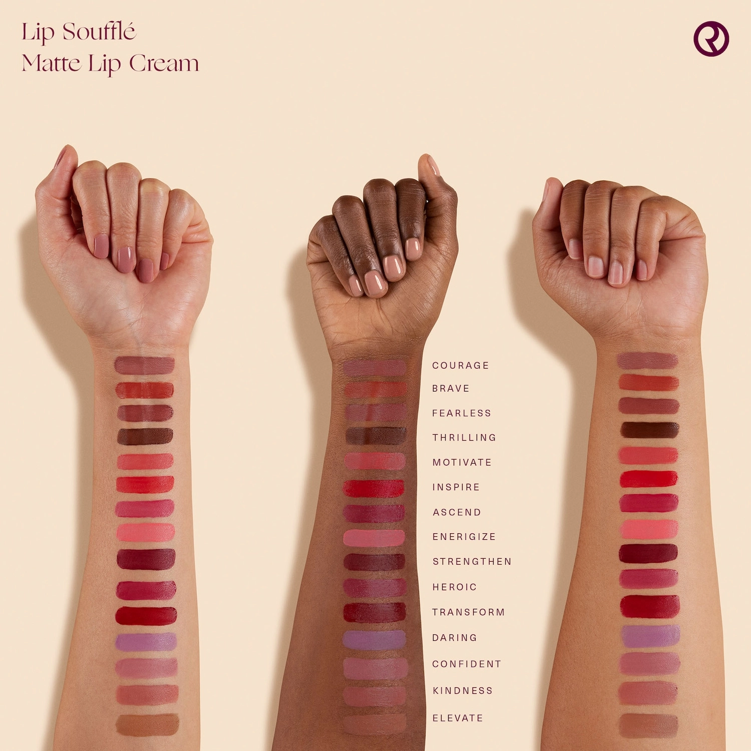 Rare Beauty Lip Soufflé Matte Cream Lipstick Color: Brave - Muted Terracotta Vegan - Image 4