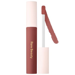 Rare Beauty Lip Soufflé Matte Cream Lipstick Color: Fearless - Deep Mauve Rose Vegan