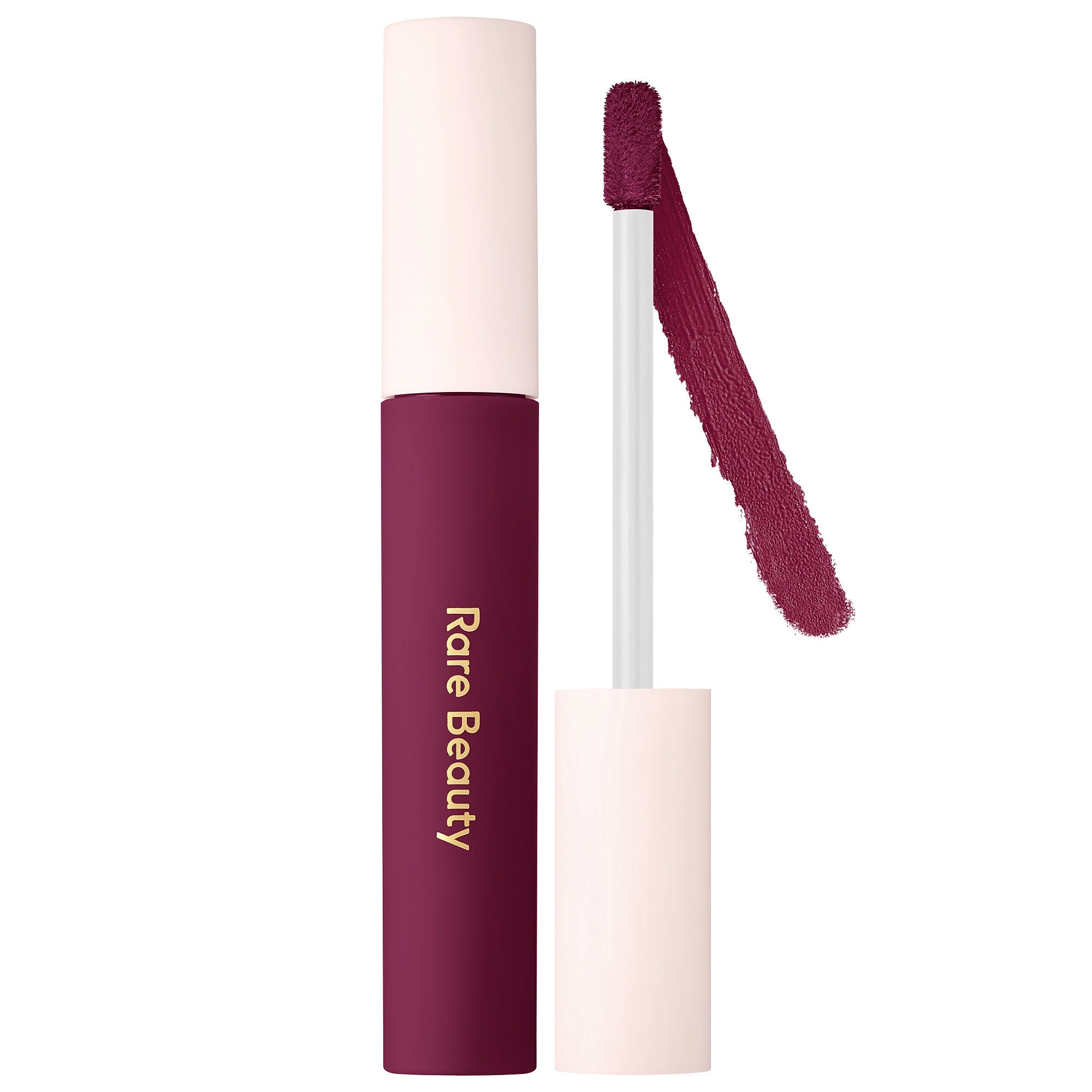Rare Beauty Lip Soufflé Matte Cream Lipstick Strengthen - Dark Cool Red Vegan