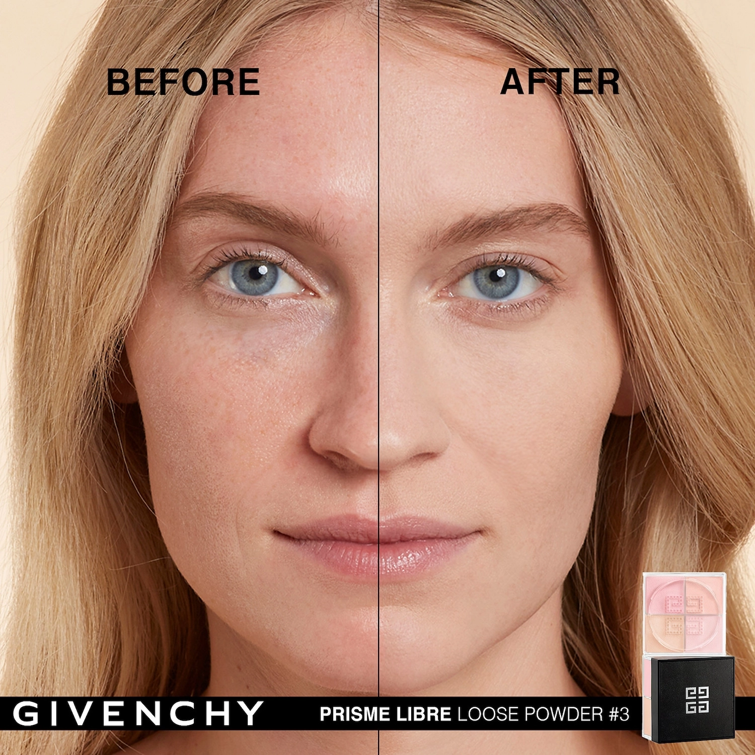 Givenchy Prisme Libre Loose Setting and Finishing Powder Color 3 Voile Rosé - Image 2