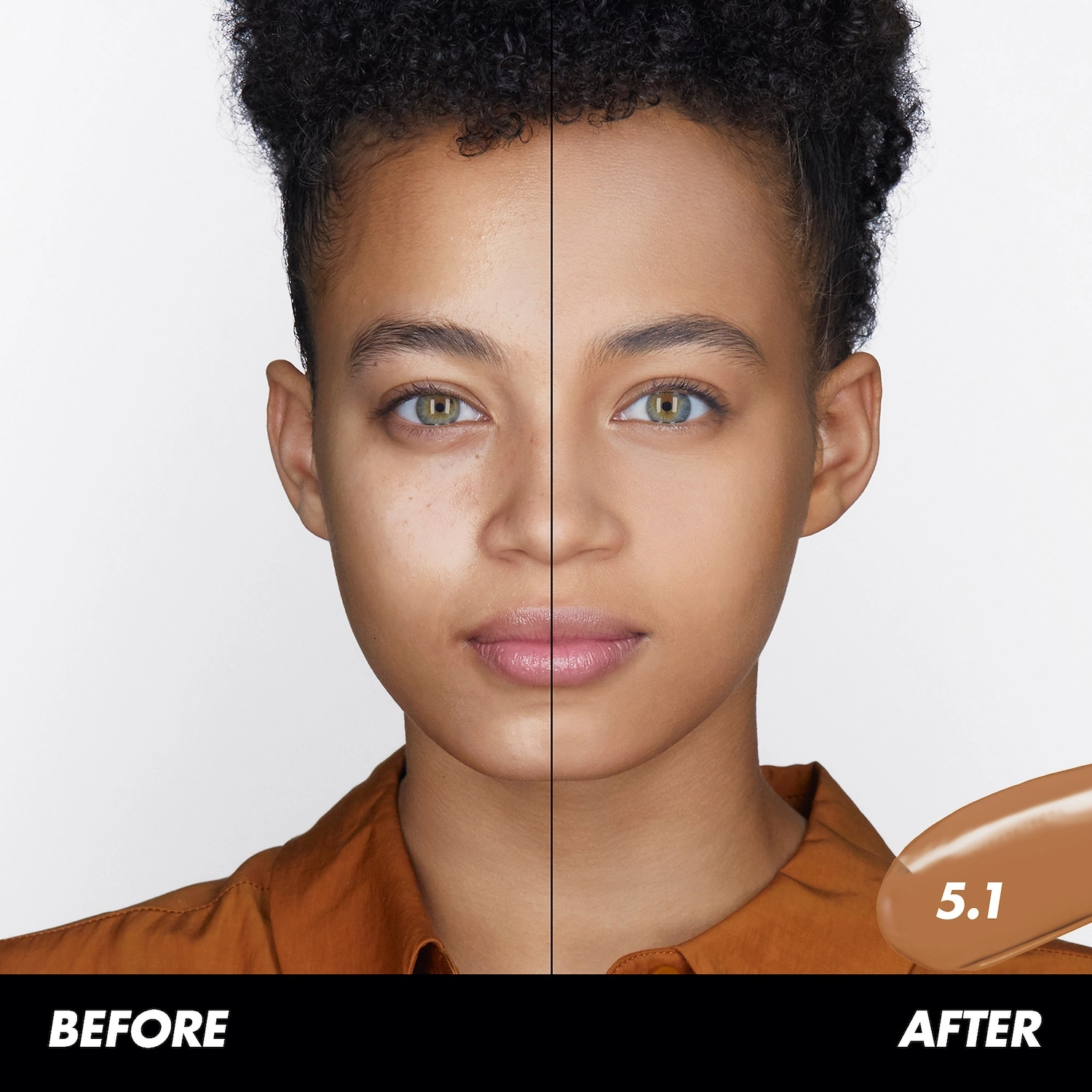 MAKE UP FOR EVER Matte Velvet Skin High Coverage Multi-Use Concealer - Color 5.1 Toffee - Image 2