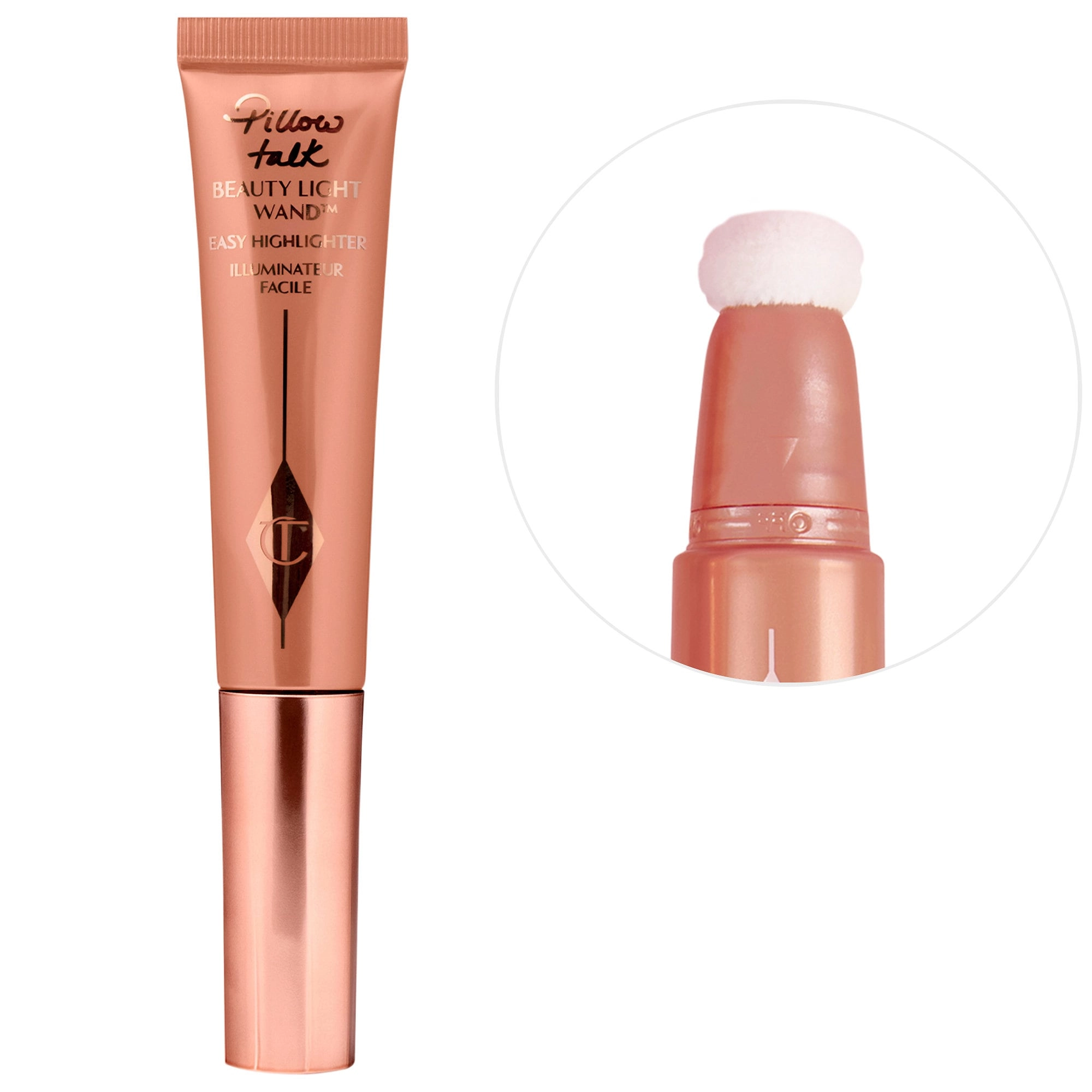 Charlotte Tilbury Beauty Highlighter Wand - Pillow Talk Medium