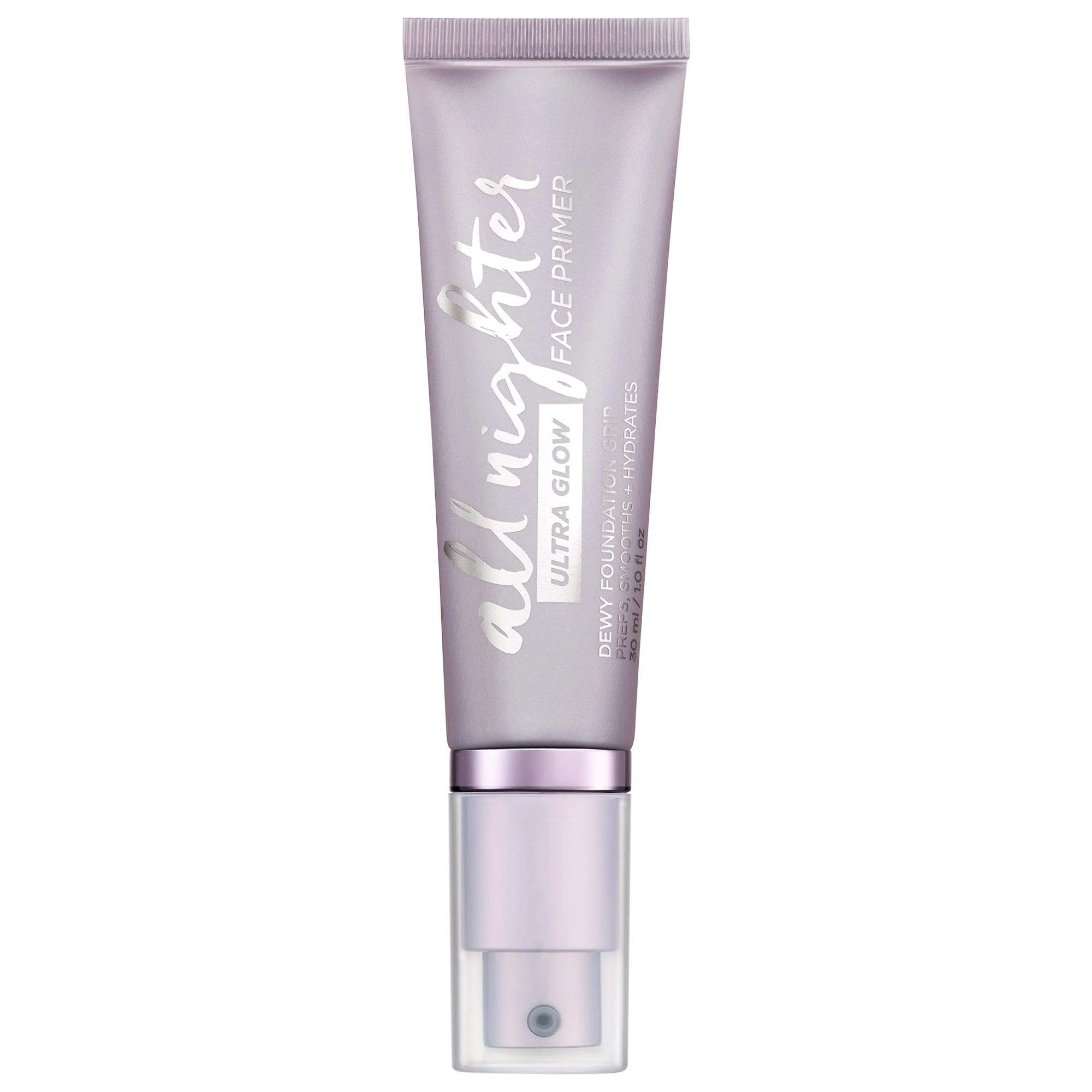 Urban Decay Ultra Glow All Nighter Primer 1 oz/30 ml - Radiant Finish Hydrating Hyaluronic Acid Vegan