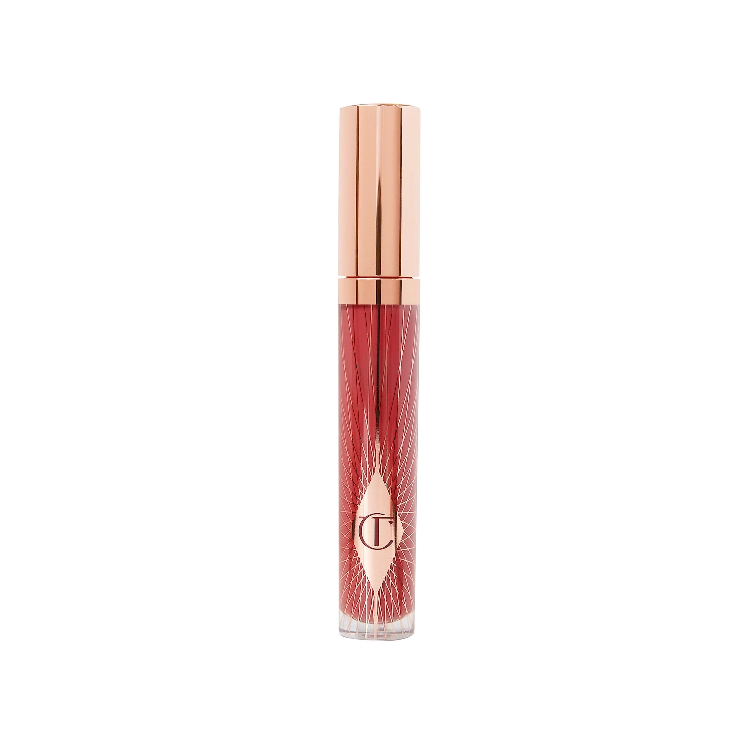 Charlotte Tilbury Collagen Lip Bath Gloss - Walk of No Shame Collection Color: Walk of No Shame - Berry Rose - Image 9