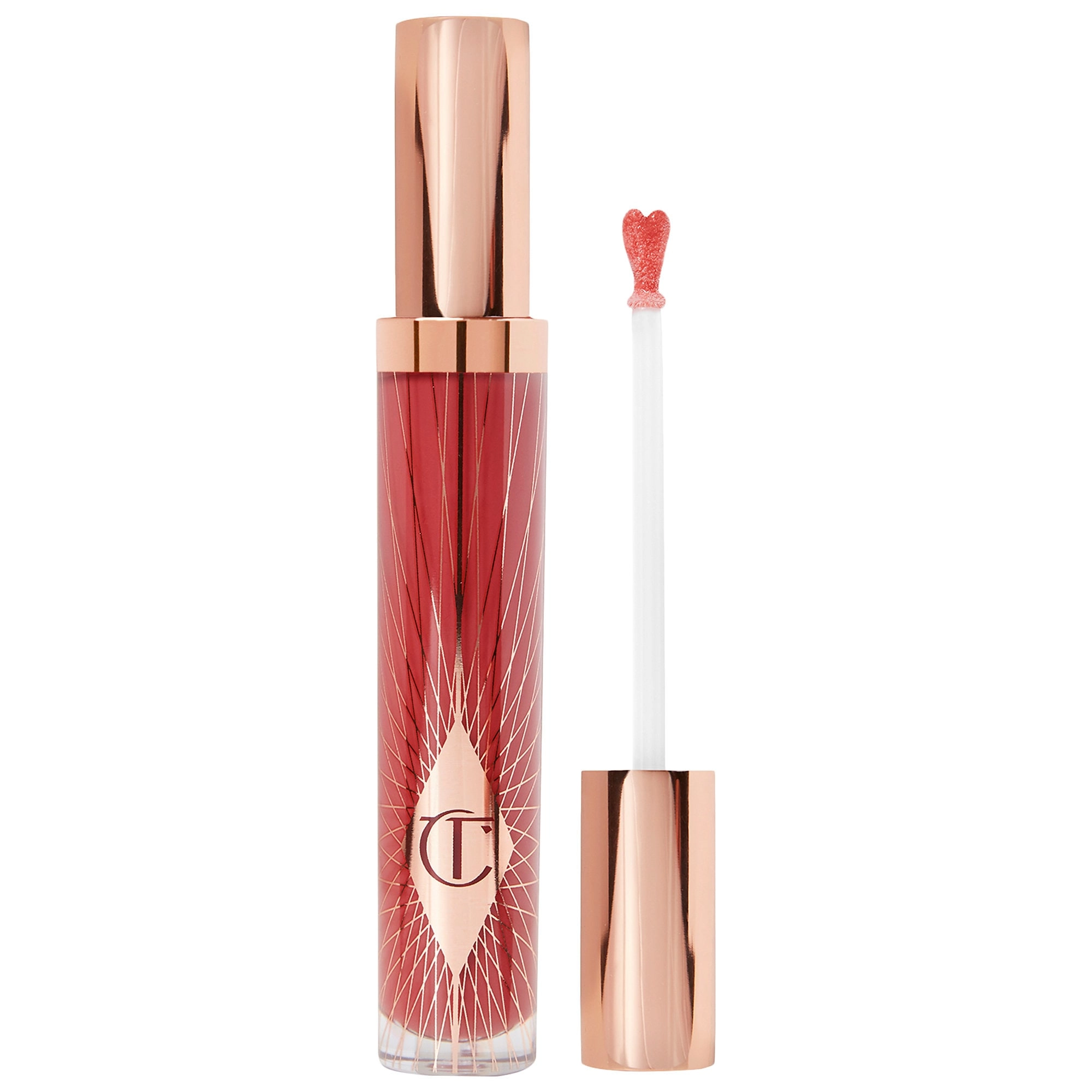 Charlotte Tilbury Collagen Lip Bath Gloss - Walk of No Shame Collection Color: Walk of No Shame - Berry Rose