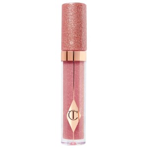 Charlotte Tilbury Jewel Lip Gloss Color: Rose Jewel - Rose-Pink with a Gold Sparkle Limited Edition