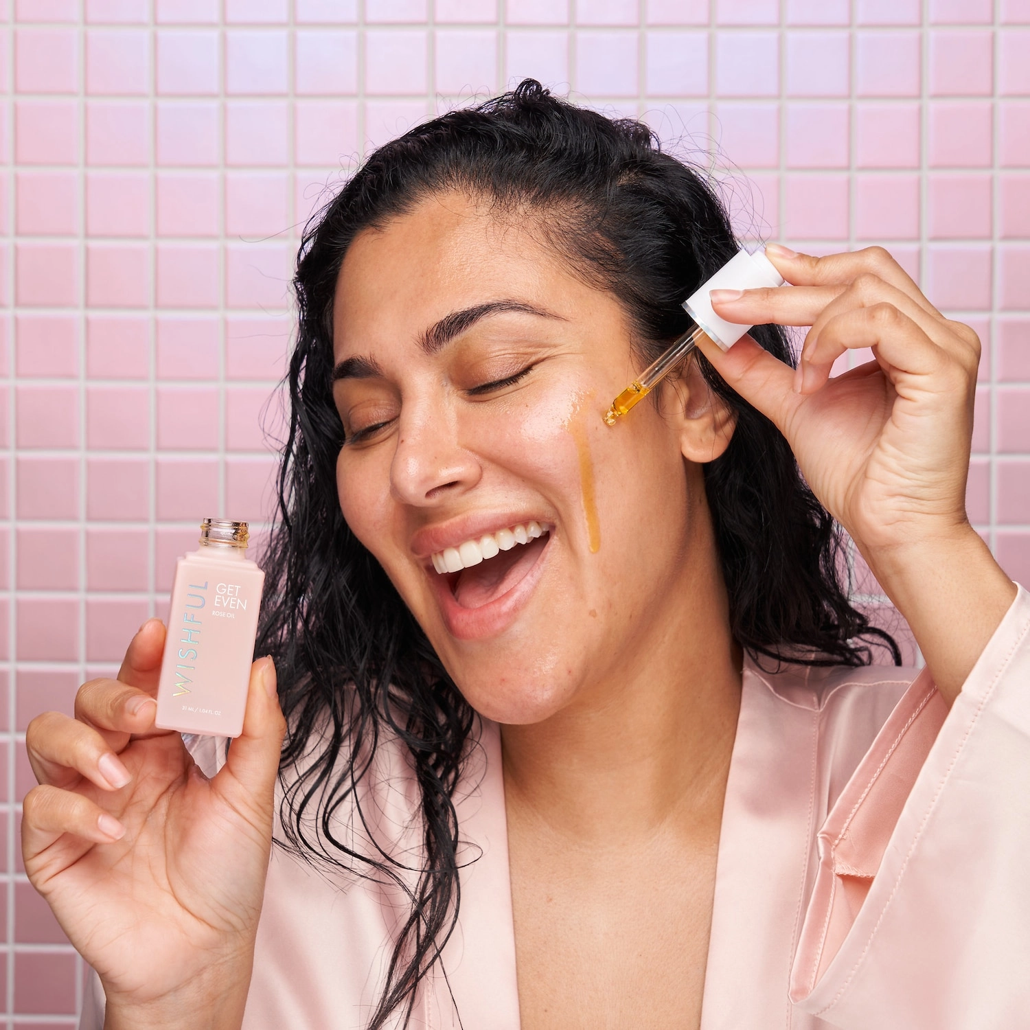 Wishful Get Even Rose Face Oil 1.04 oz/30 mL Vegan - Image 2