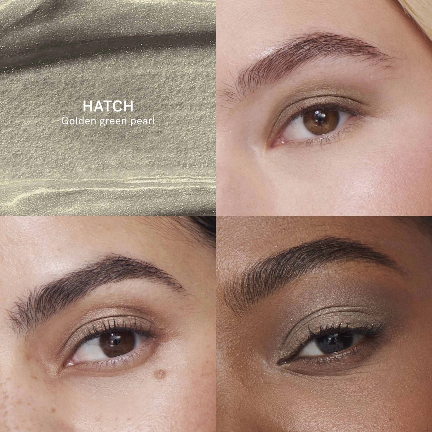 ILIA Liquid Powder Eye Shadow Tint - Hatch, Sage Green with Soft Gold Pearl, Vegan, Metallic Finish - Image 3