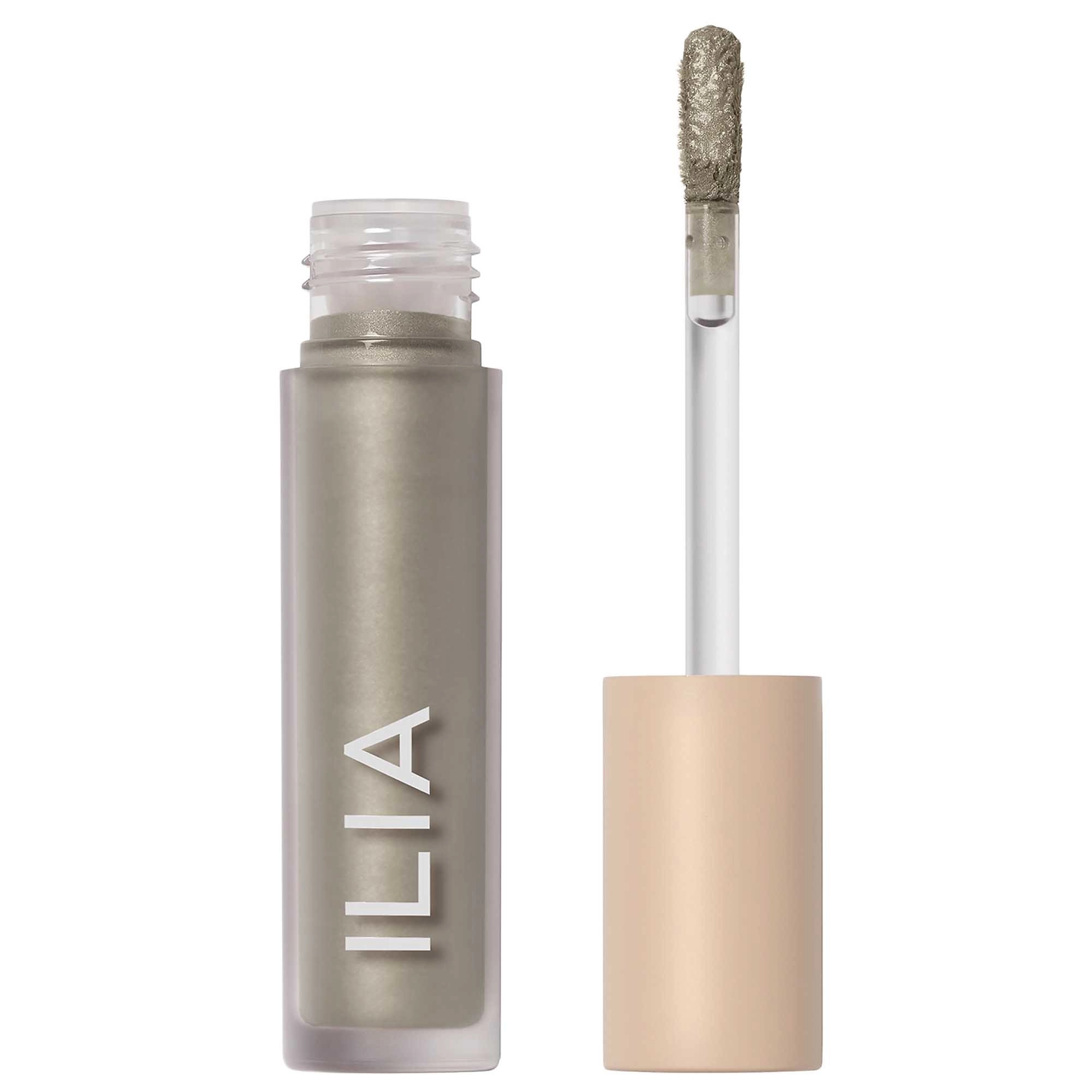 ILIA Liquid Powder Eye Shadow Tint - Hatch, Sage Green with Soft Gold Pearl, Vegan, Metallic Finish