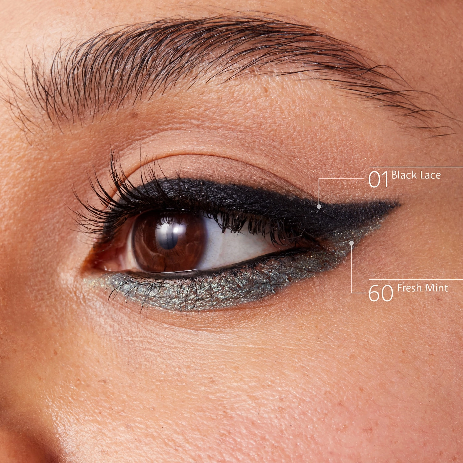SEPHORA COLLECTION 12 Hour Contour Pencil Eyeliner - 01 Black Lace, Matte, Shimmer, Metallic - Image 5