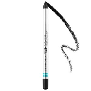 SEPHORA COLLECTION 12 Hour Contour Pencil Eyeliner - 01 Black Lace, Matte, Shimmer, Metallic