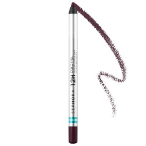SEPHORA COLLECTION 12 Hour Contour Pencil Eyeliner in 53 Sangria Matte, Shimmer, Metallic Finish