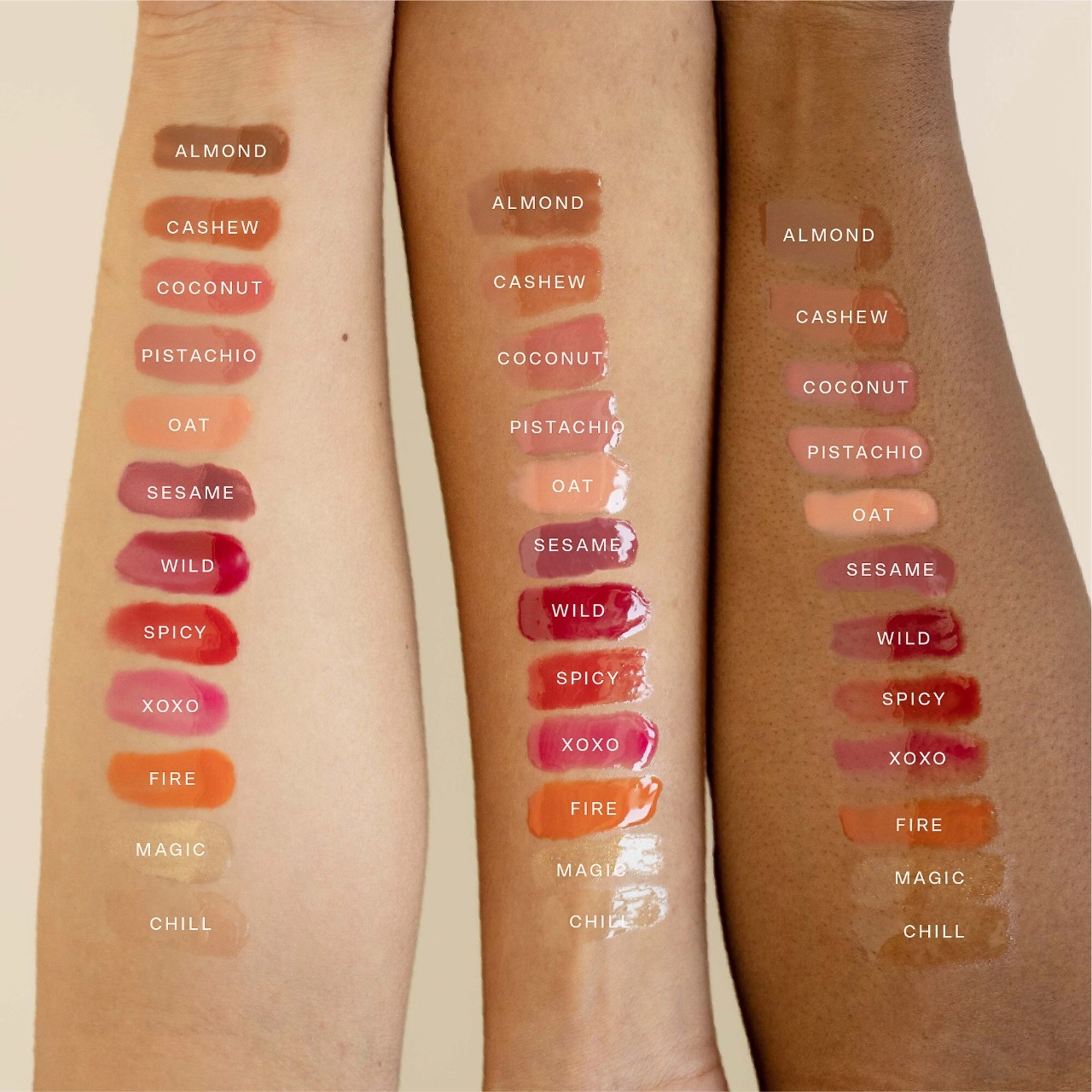 Tower 28 Beauty ShineOn Lip Jelly Non-Sticky Gloss Color: Oat - Semi-Sheer, Milky Peachy Pink Vegan - Image 3