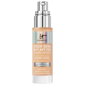 IT Cosmetics Your Skin But Better Foundation + Skincare in Light Warm 23 - Natural Finish, Hydrating Medium Coverage