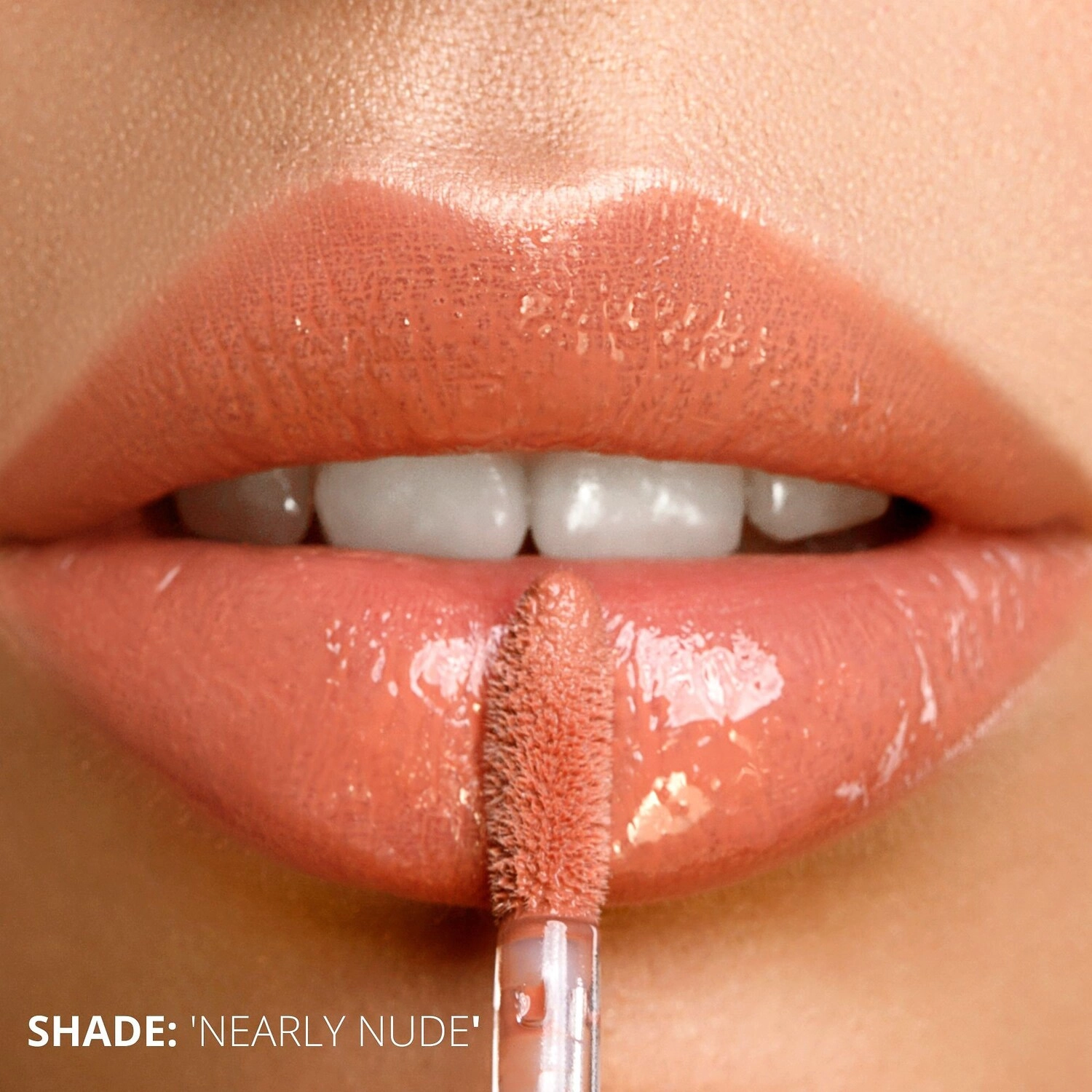 Iconic London Lip Plumping Gloss - Nearly Nude, Vegan, High Shine Finish - Image 2