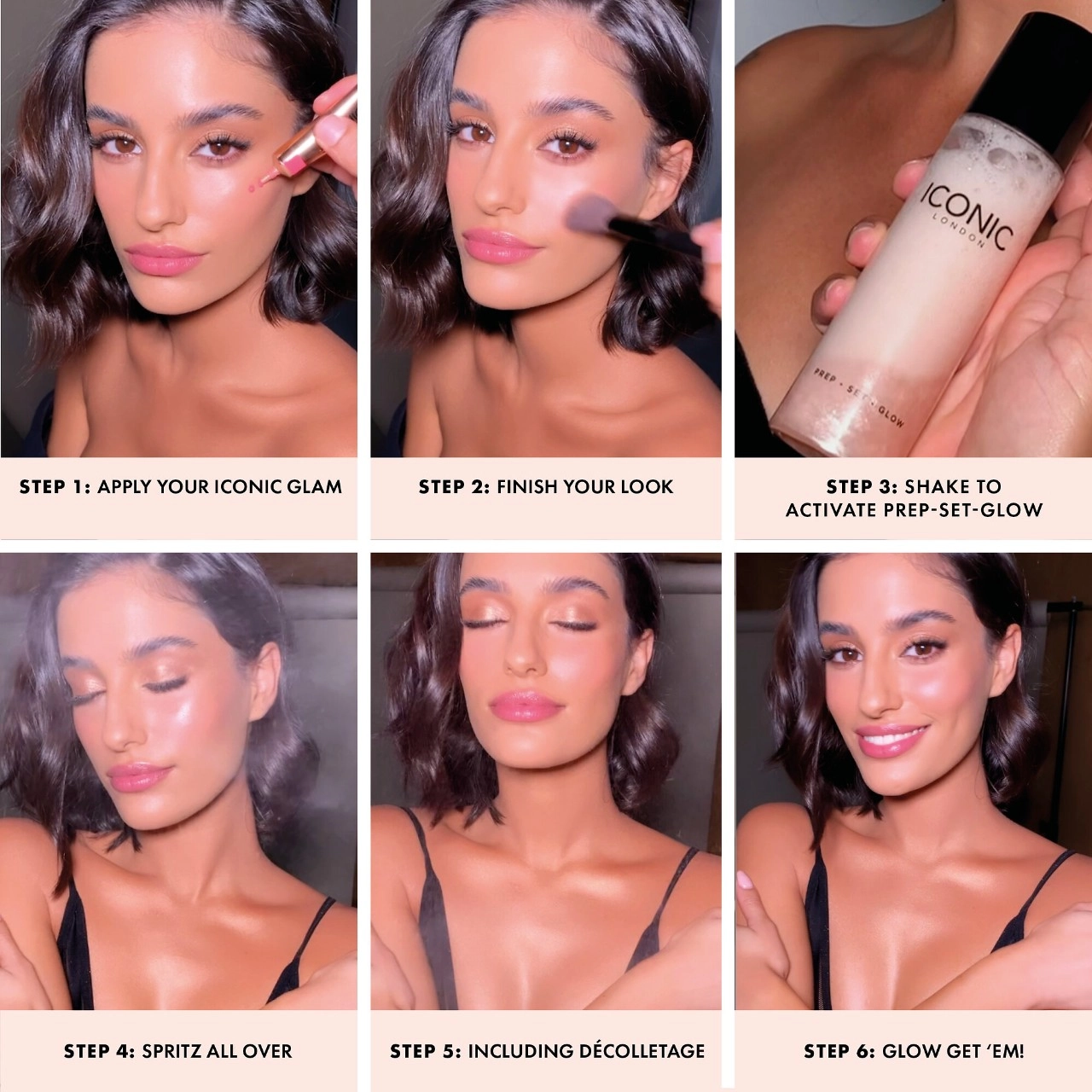 Iconic London Prep Set Glow Hydrating Spray - Original Champagne Glow - Image 6