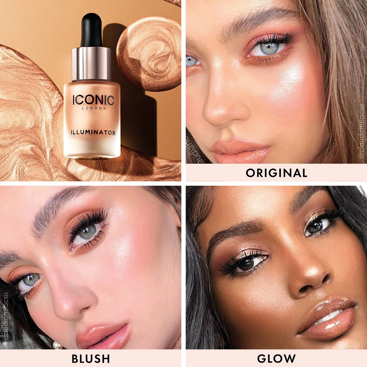 Iconic London Illuminator Liquid Highlight - Original Champagne-Toned Shimmer - Image 7