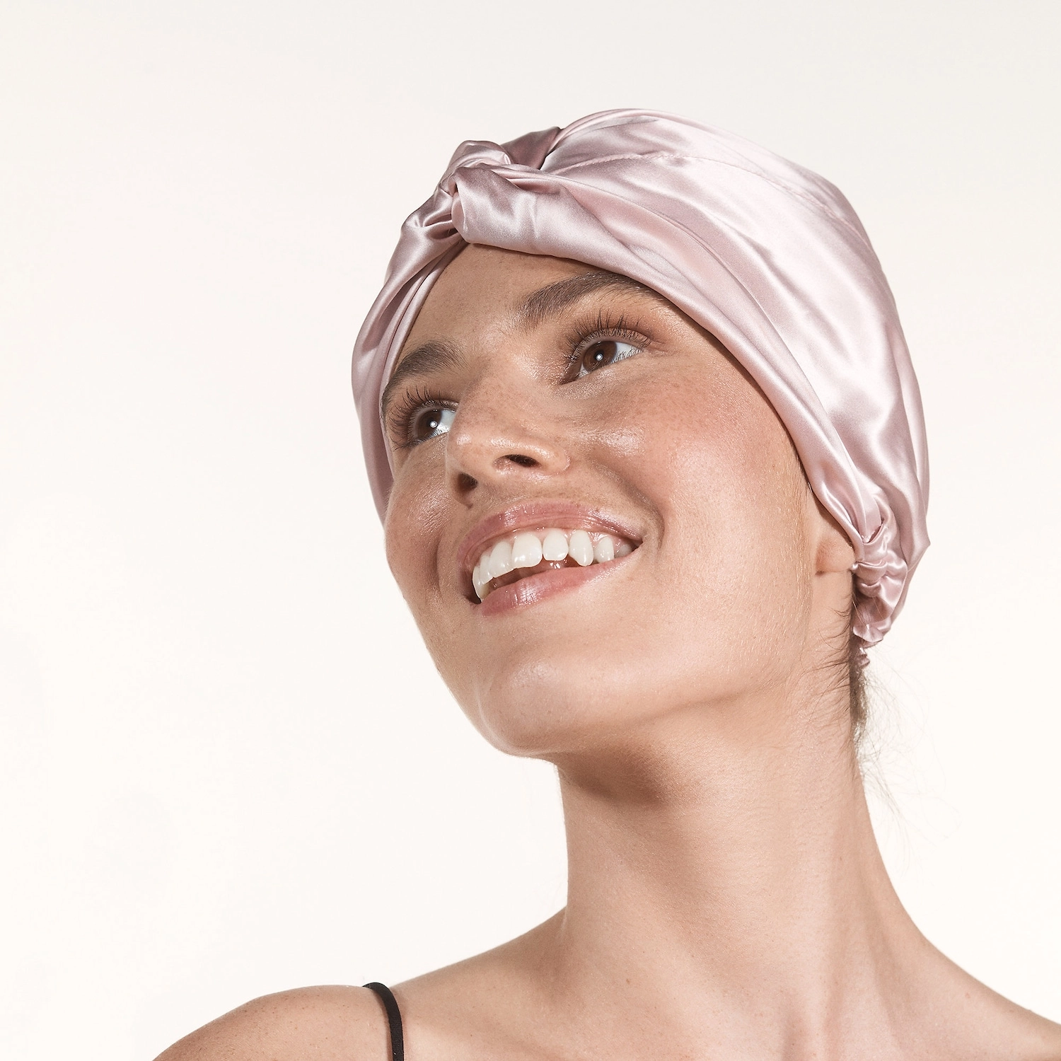 Slip Pure Silk Turban Color: Pink - Image 6
