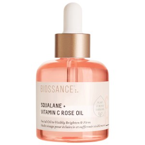 Biossance Squalane + Vitamin C Rose Firming Oil 1.01 oz / 30 mL Vegan