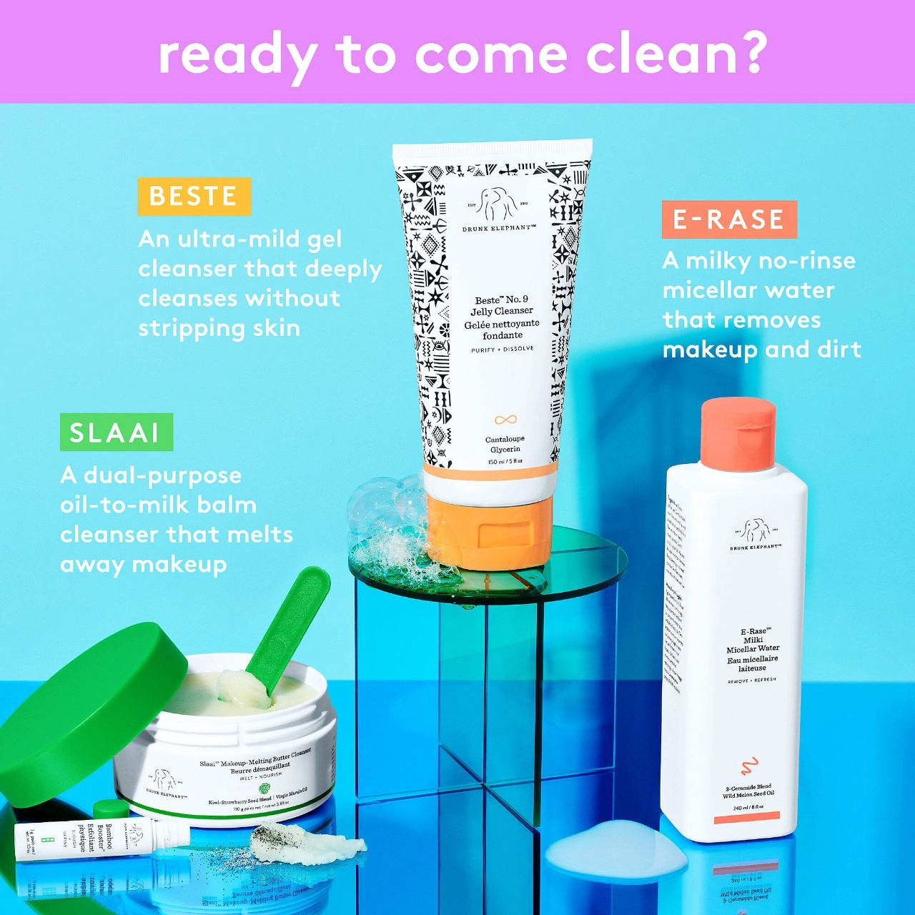 Drunk Elephant E-Rase™ Milki Micellar Water Mini 3.3 oz/ 100 mL - Image 15