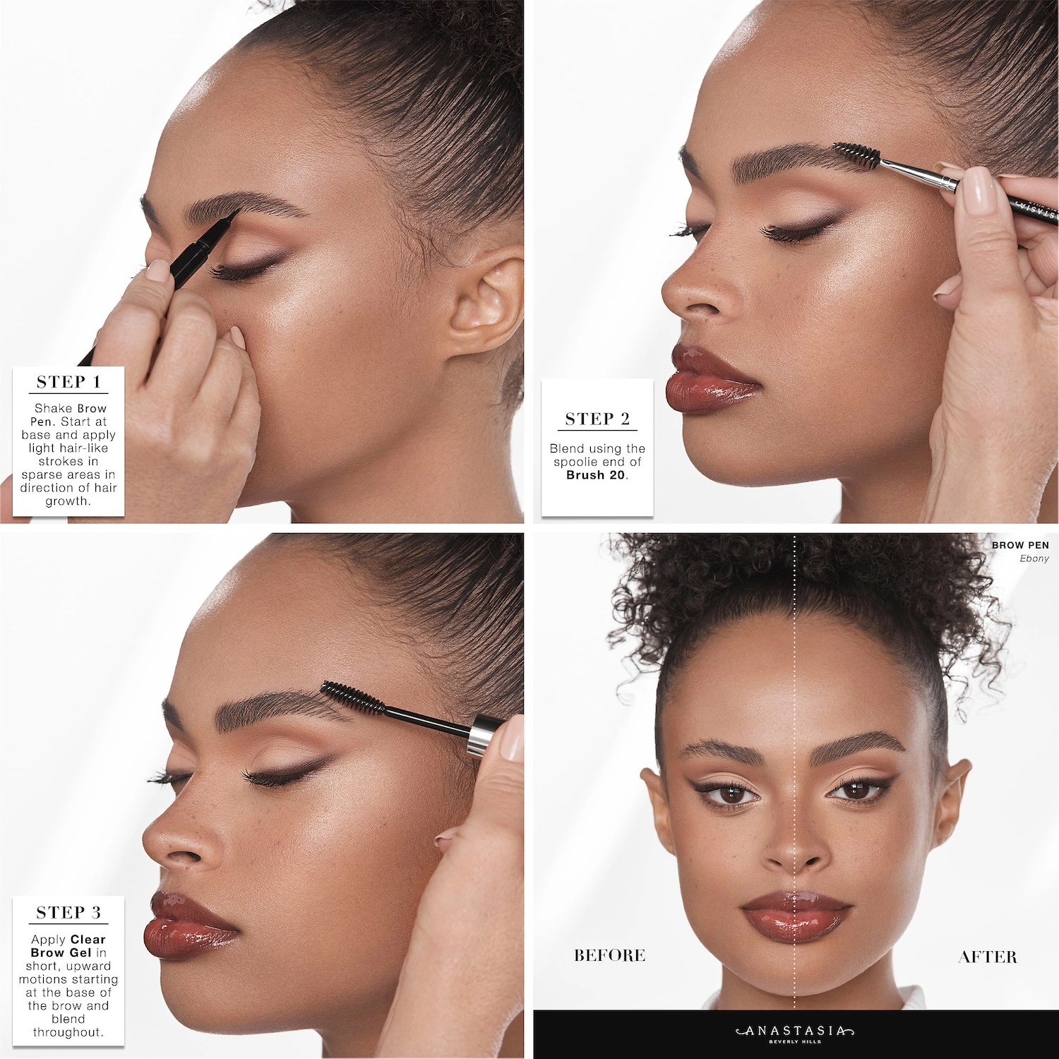 Anastasia Beverly Hills Superfine Micro-Stroking Detail Brow Pen Color: Ebony - Image 4
