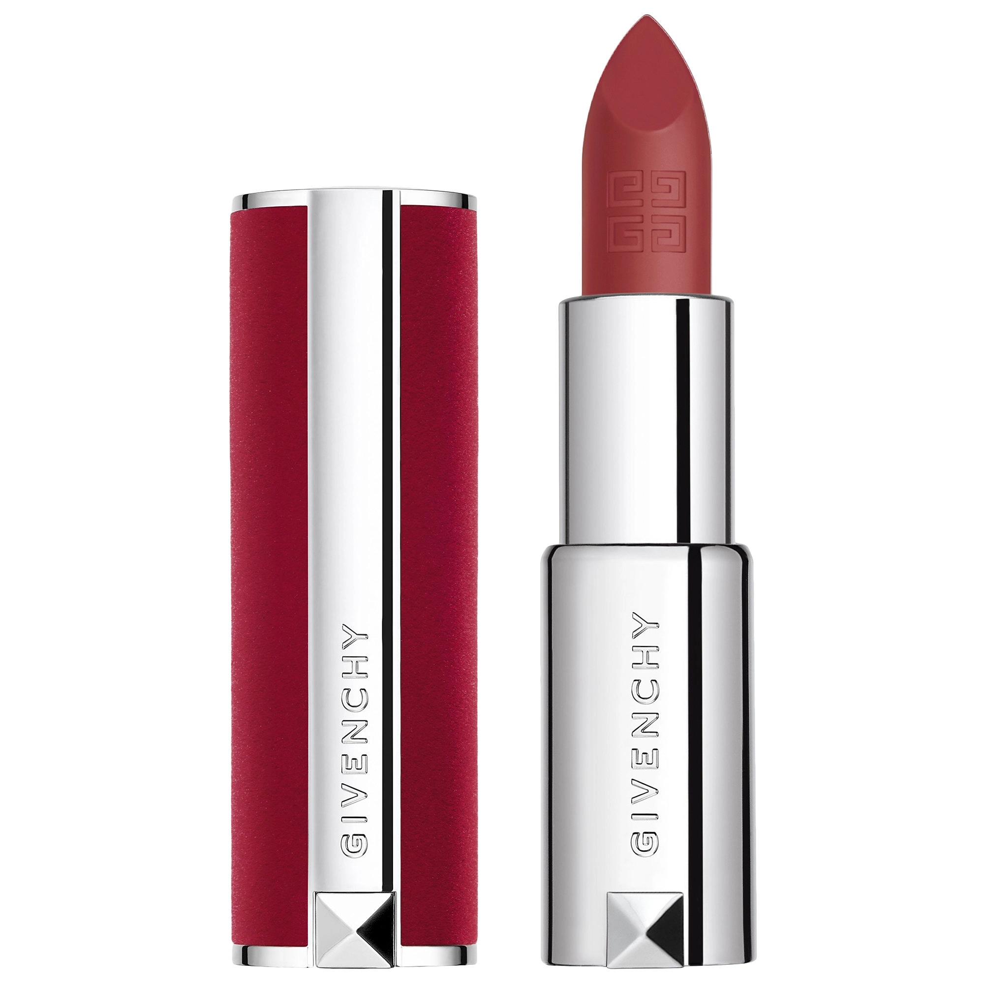 Givenchy Le Rouge Deep Velvet Matte Lipstick Color: 27 Rouge Infusé - Deep Cerise Red