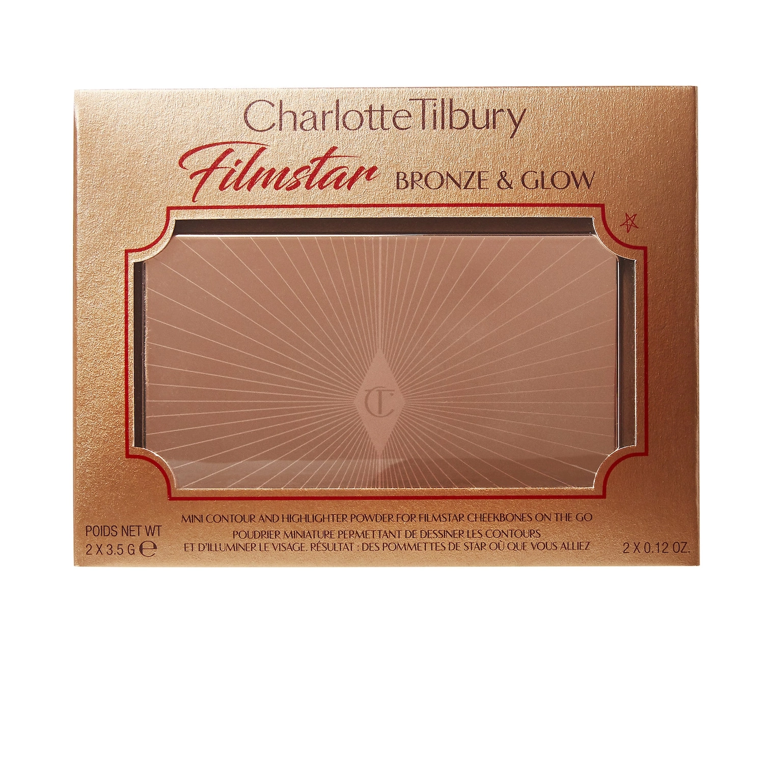 Charlotte Tilbury Mini Filmstar Bronze & Glow Contour Duo - Limited Edition, 0.12 oz/3.5 g - Image 5