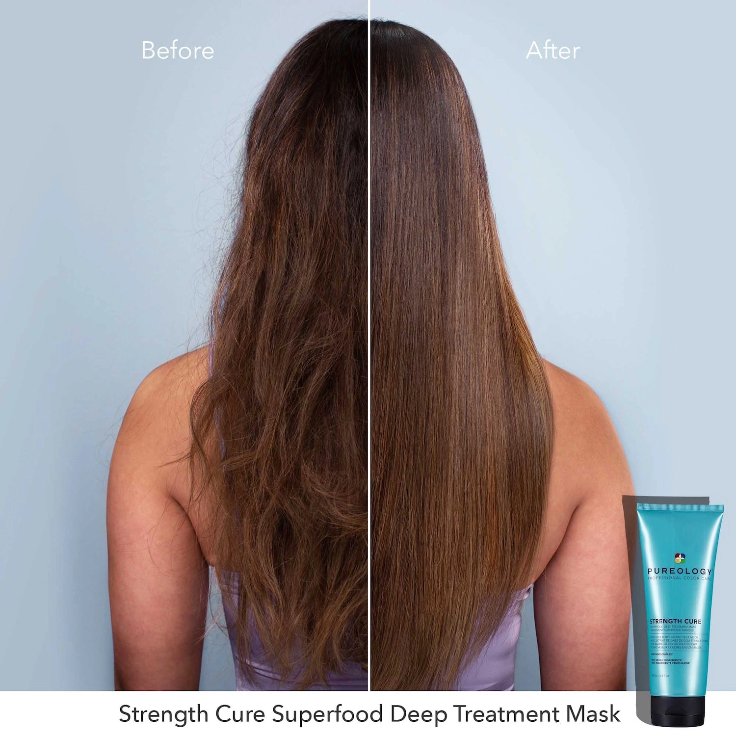 Pureology Strength Cure Superfoods Treatment Hair Mask 7 fl oz/ 200 mL Vegan Color Care - Image 2