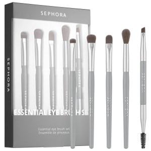 SEPHORA COLLECTION Essential Eye Brush Set - Vegan, Soft, 5-Piece Set