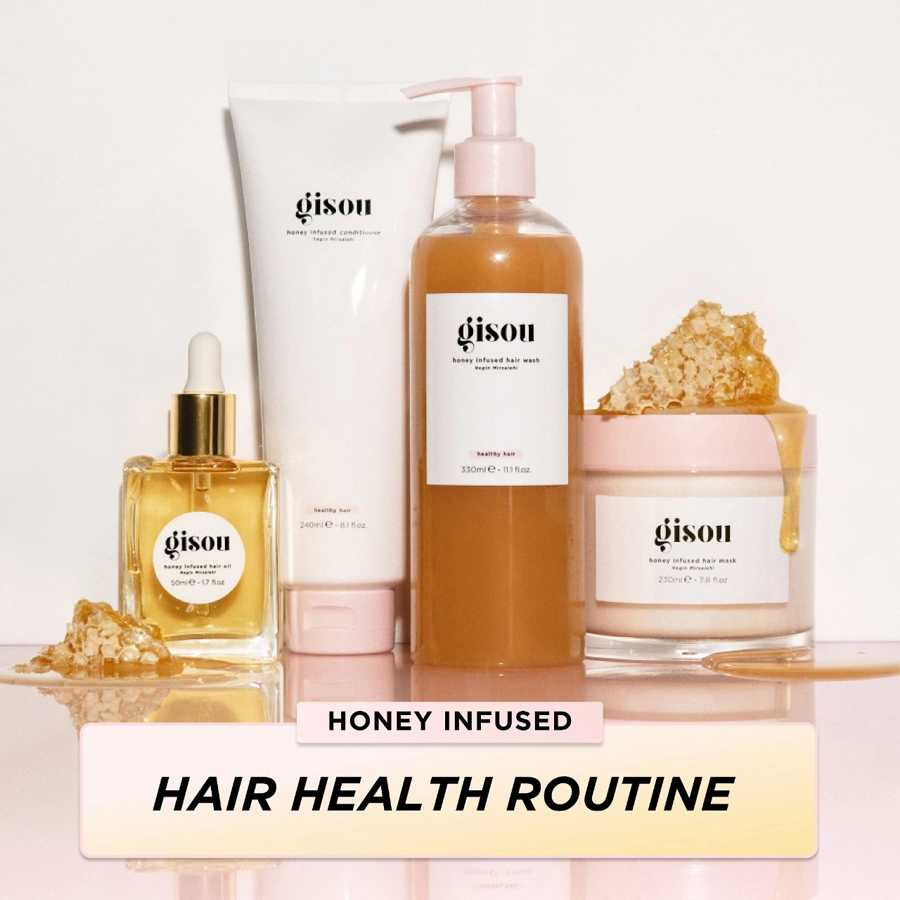 Gisou Honey Infused Conditioner 1.7 oz/50 mL - Damage Repair, Color Care, Hydrating, Frizz Control - Image 17