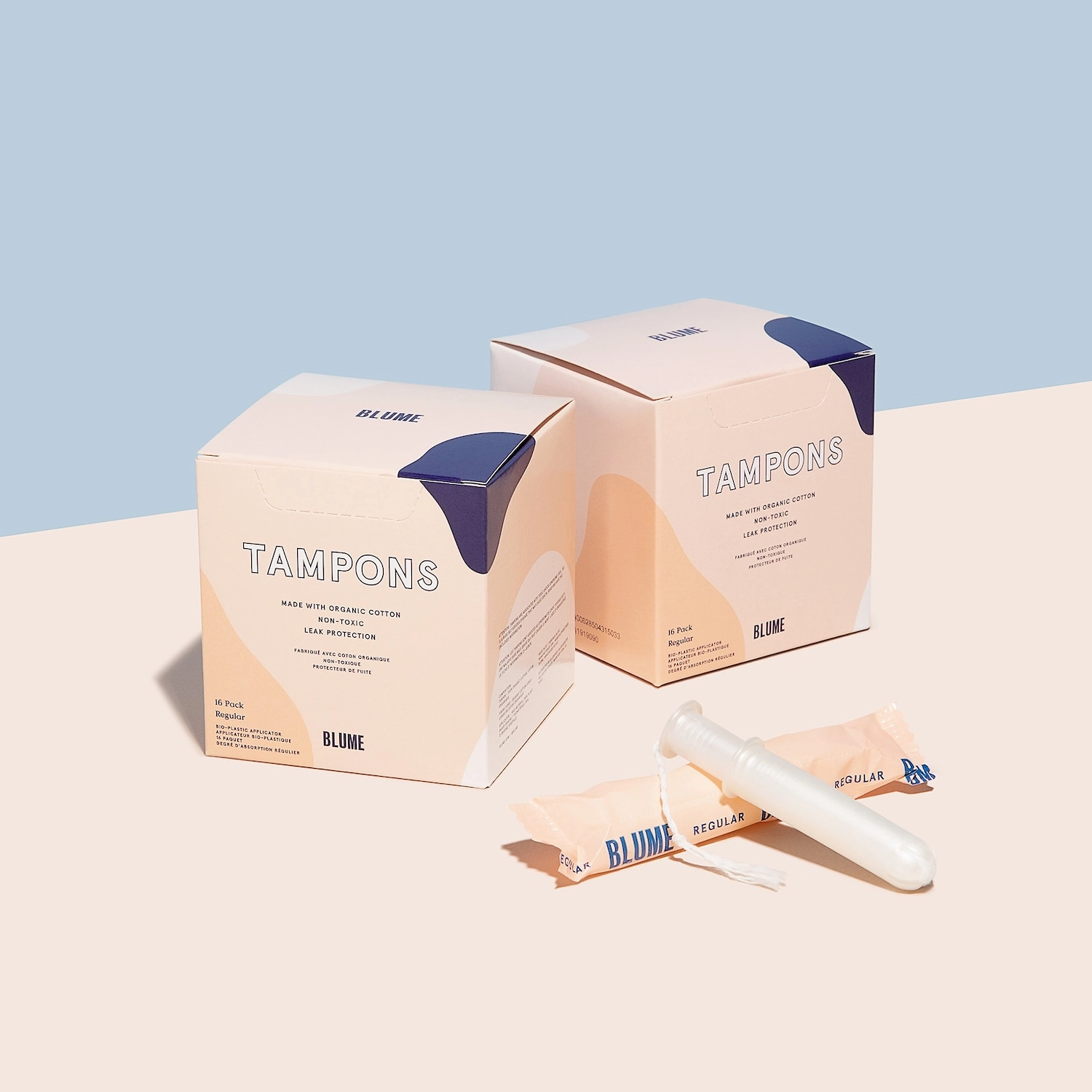 Blume Regular Tampons - 16 Pack, 100% Organic Cotton, Vegan, Clean - Image 3