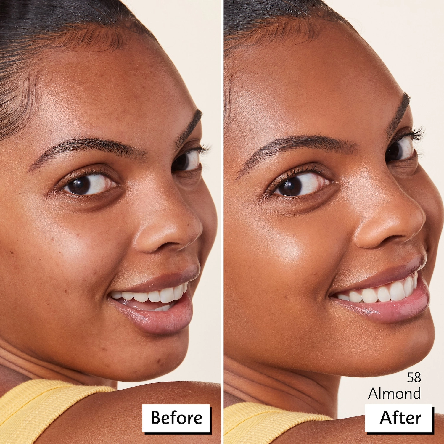 Microsmooth Multi-Tasking Baked Face Powder Foundation Color: 58 Almond - Tan with Yellow Undertones - Image 2