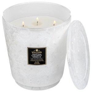 VOLUSPA Tahitian Coconut Vanilla Glass Jar Candle 123 oz Warm & Spicy Scent