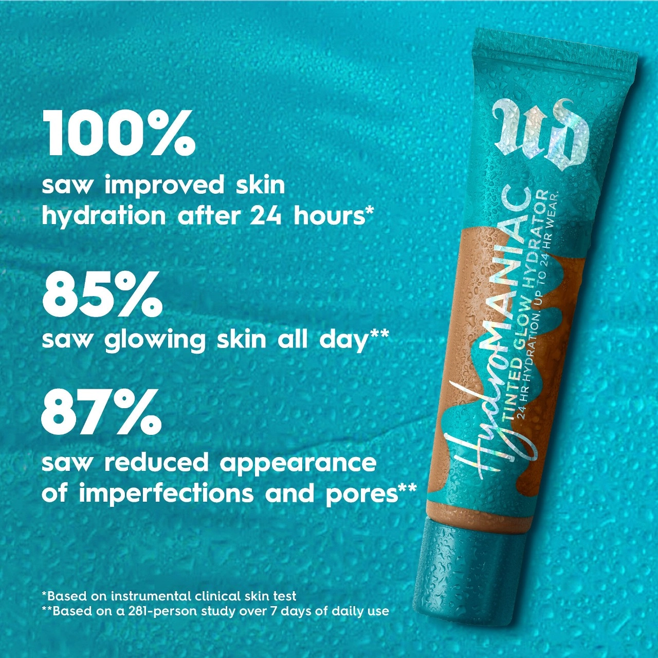 Urban Decay Hydromaniac Glowy Tinted Hydrator Foundation Color 20 - Fair Neutral Vegan - Image 6