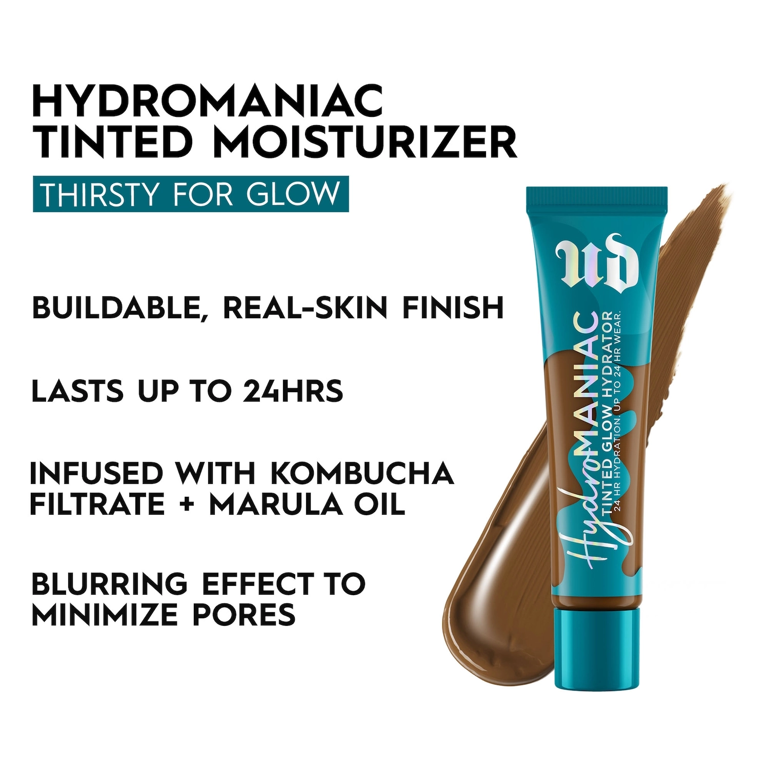 Urban Decay Hydromaniac Glowy Tinted Hydrator Foundation Color: 80 - Deep Warm - Image 7