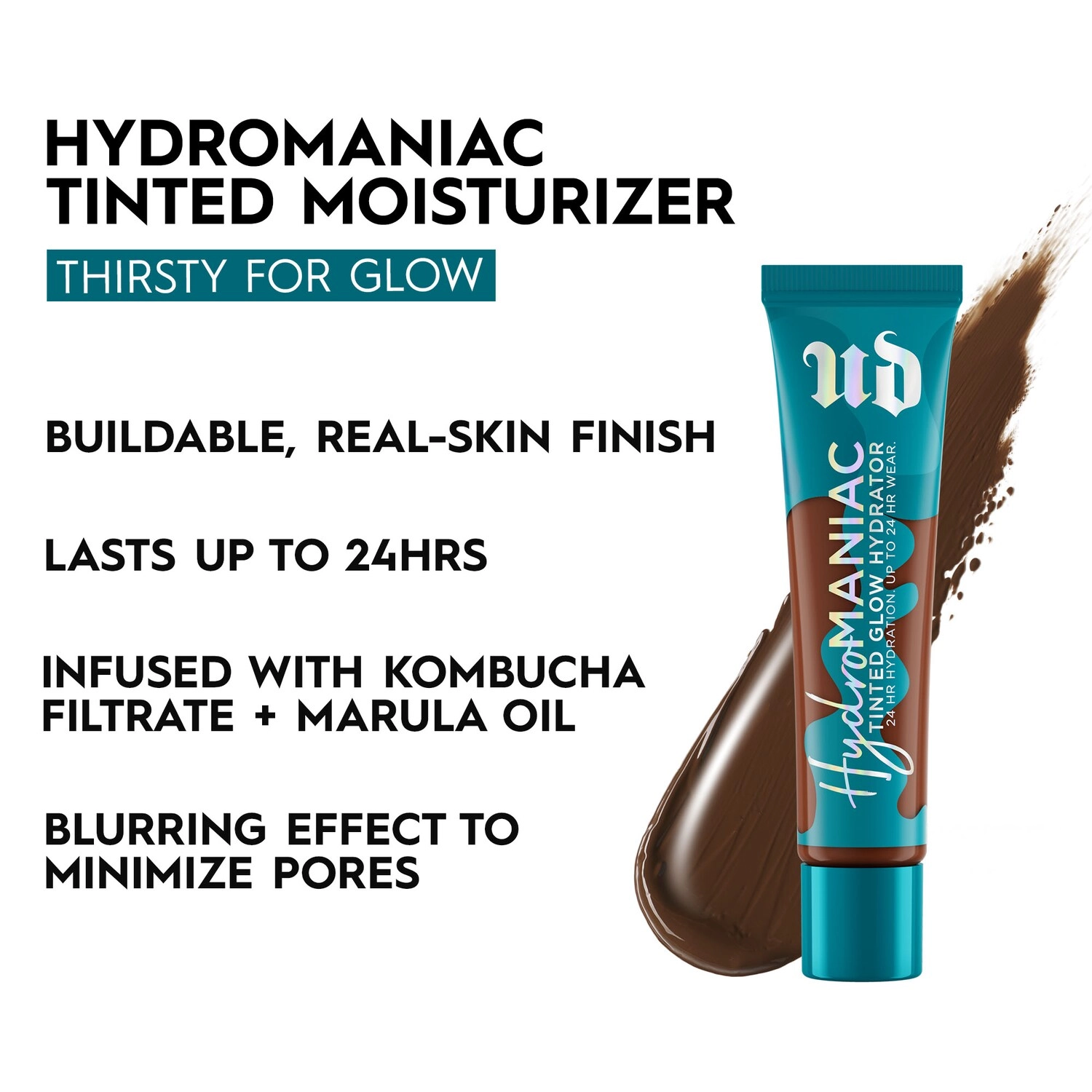 Urban Decay Hydromaniac Glowy Tinted Hydrator Foundation Color: 90 - Ultra-Deep Neutral - Image 7