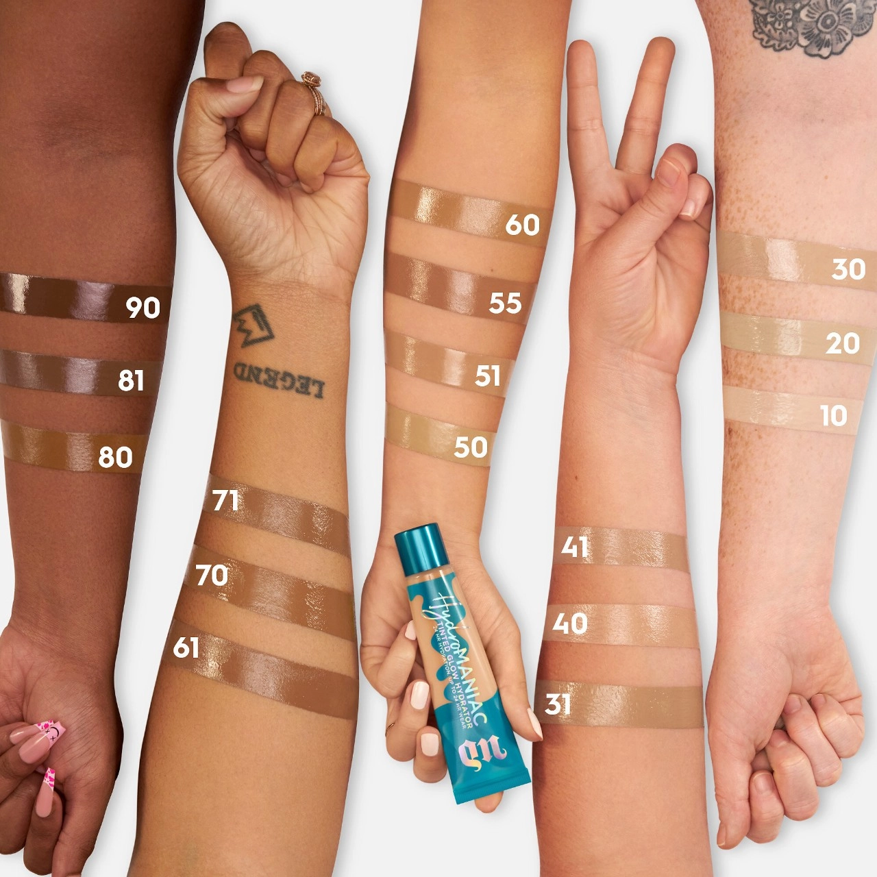 Urban Decay Hydromaniac Glowy Tinted Hydrator Foundation Color: 90 - Ultra-Deep Neutral - Image 5