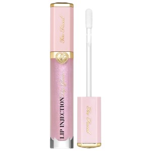 Too Faced Lip Injection Power Plumping Hydrating Lip Gloss Color: Pretty Pony - Baby Pink with Sparkle